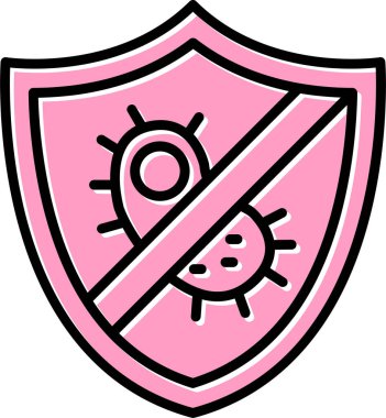 Antibakteriyel kalkan vektör çizimi