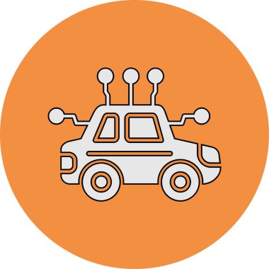 Özerk ikon vektör illüstrasyonu