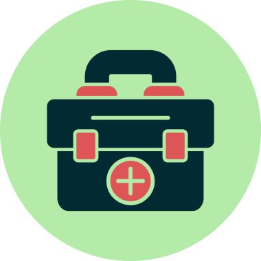 İlk yardım kiti vektör illüstrasyonu