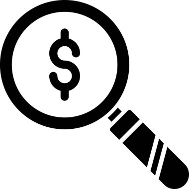 Canlı para aramasını gösteren soyut bir vektörün basit biçimi.