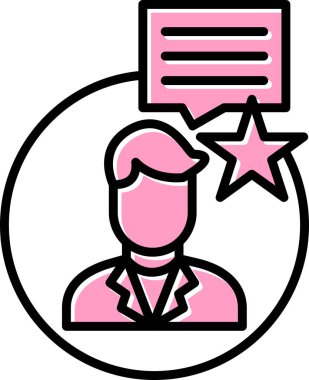 Müşteri hizmet vektör satırı simgesi