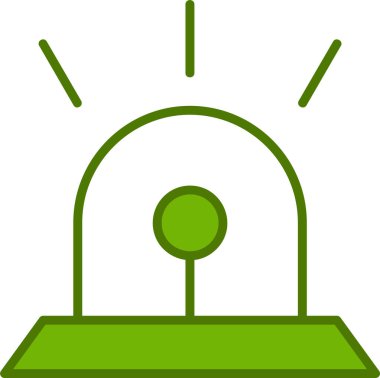 Siren sesi. Web simgesi basit illüstrasyon 