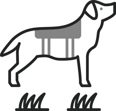 Police Dog. animal icon for web and app design clipart