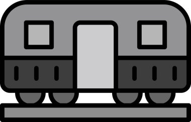 Web simgesi tren, illüstrasyon vektör  