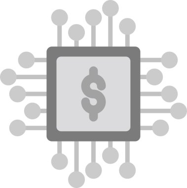 Çip simgesi vektör illüstrasyon tasarımı