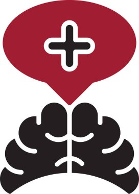 Basit Düşünme simgesinin vektör illüstrasyonu 