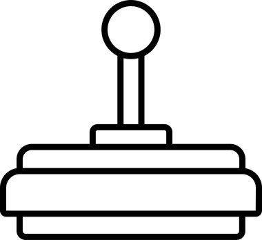 Oyun Denetleyici vektör düz simgesi. Oyun çubuğu