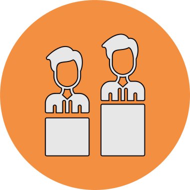 Durum raporu. Web simgesi basit illüstrasyon