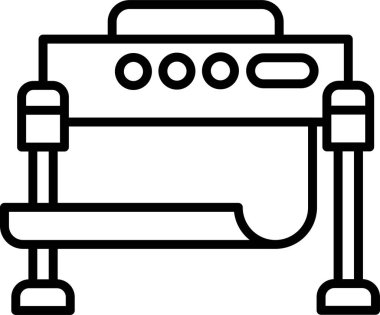 Yazdırıyorum. Web simgesi basit illüstrasyon