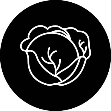 Lahana. Web simgesi basit tasarım 