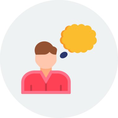 Hayal kurma web simgesi, basit vektör illüstrasyonu