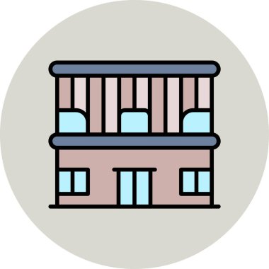 Çubuk İnşa Simgesi, Beyaz Arkaplanda Vektör İllüstrasyonu 