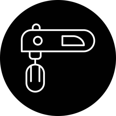 Karıştırıcı web simgesi basit illüstrasyon