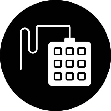 Tuş takımı. Web simgesi vektör illüstrasyonu