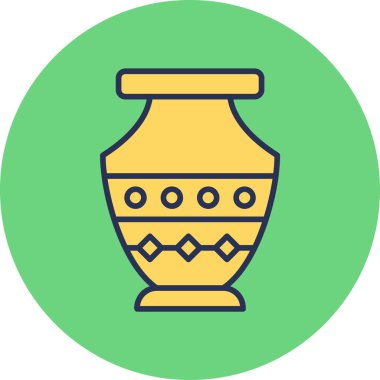 Vazo. Web simgesi basit illüstrasyon