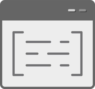 Tarayıcı modern simgesinin vektör illüstrasyonu