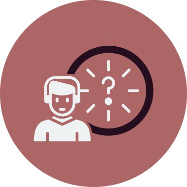 Zaman Yönetimi. Web simgesi basit illüstrasyon