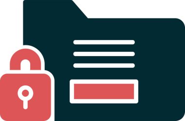 Basit Gizli simge vektör illüstrasyonu