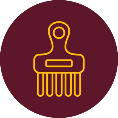 saç tarak ikonu vektör illüstrasyonu  