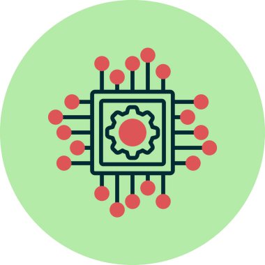 Çip simgesi vektör illüstrasyon tasarımı