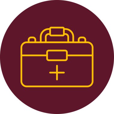 İlk yardım kiti vektör illüstrasyonu