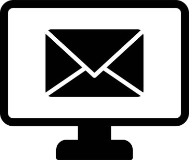 E-posta. Web simgesi basit illüstrasyon 