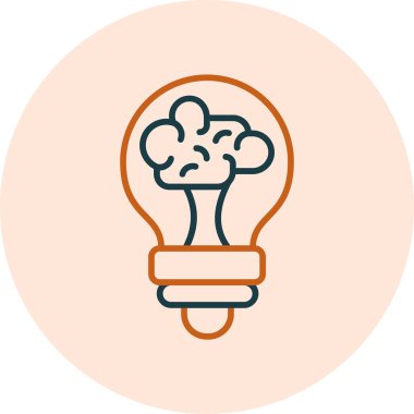 Zeka simgesi vektör illüstrasyon tasarımı