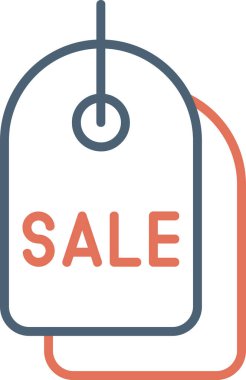 satış etiketi simgesi, vektör illüstrasyonu basit tasarım