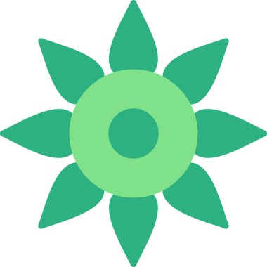 bitki çiçeği web simgesi basit vektör 