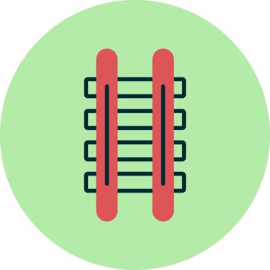 Demiryolu simgesi vektör illüstrasyonu
