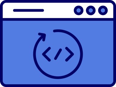 Web tarayıcı simgesi. vektör çizim 