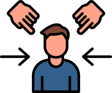 Göz korkutucuydu. Web simgesi basit tasarım