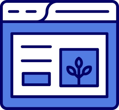 Web sitesi simgesi, vektör illüstrasyonu basit tasarım