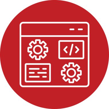 Gelişme. Web simgesi basit illüstrasyon