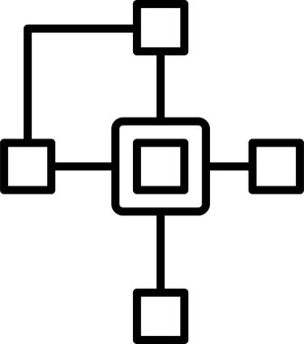 Clustering. web icon simple illustration clipart