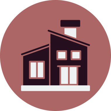 ev simgesini, basit vektör çizim