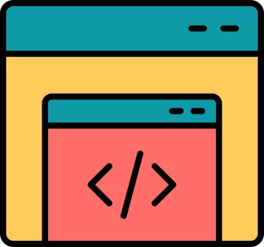 Gelişme. Web simgesi basit illüstrasyon