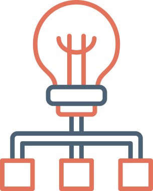 hiyerarşi. Web simgesi basit illüstrasyon