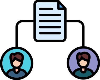 Dosya Paylaşım simgesinin vektör illüstrasyonu