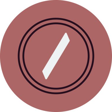 Slash modern simgesinin vektör illüstrasyonu