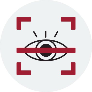 Göz. Web simgesi basit illüstrasyon