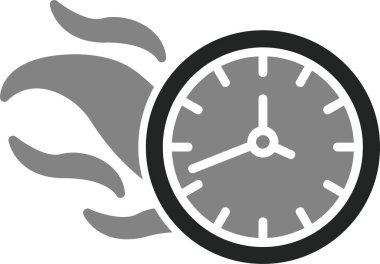 Teslimat zamanı. Web simgesi basit tasarım
