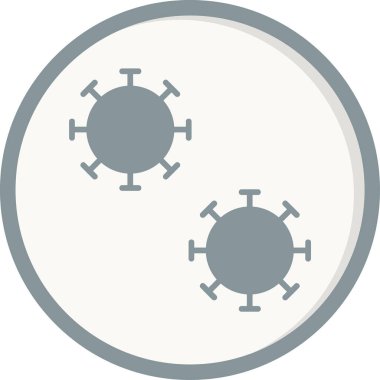 Basit Bakteri illüstrasyonunun vektör simgesi