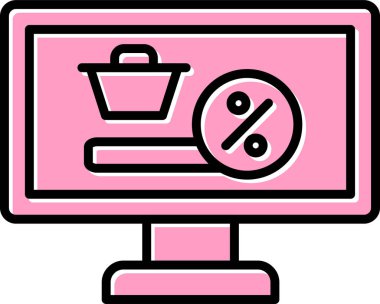 - İnternet. Web simgesi basit illüstrasyon