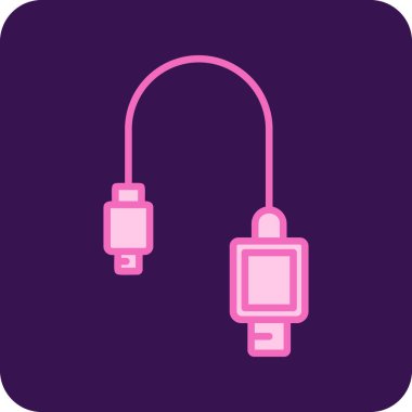 usb simgesi işaret vektör illüstrasyonu