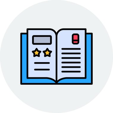 Portföy web simgesi vektör illüstrasyonu