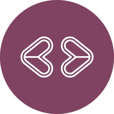 Basit oklar. Web simgesi illüstrasyonu