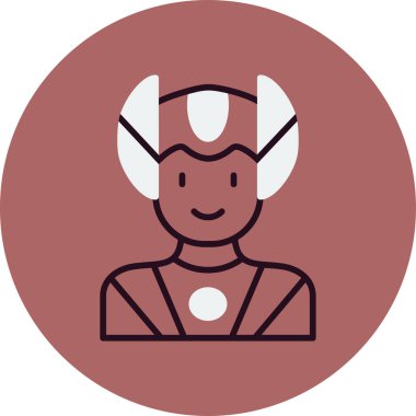 Süper kahraman ağ simgesi, vektör illüstrasyonu