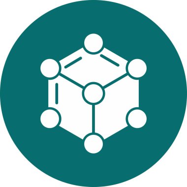 Ağ basit simgesinin vektör illüstrasyonu