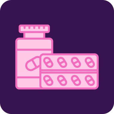 Antihistaminler web simgesi vektör çizimi